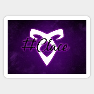 Shadowhunters - #Clace w/ Angelic Rune - Purple Glow Sticker